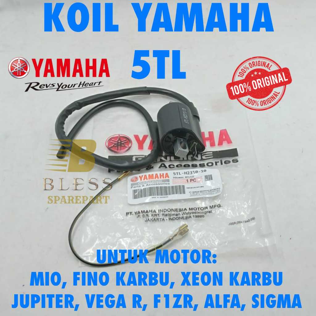 KOIL YAMAHA KODE 5TL KUALITAS ASLI ORIGINAL YAMAHA UNTUK MOTOR MIO LAMA, MIO SMILE, MIO SPORTY