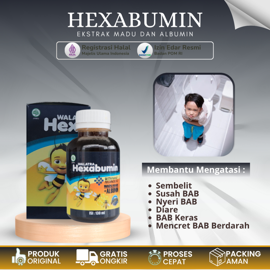 Obat Sembelit Anak, Obat Susah Bab Untuk Anak, Obat Bab Keras, Obat Pelancar Bab Herbal Walatra Hexa