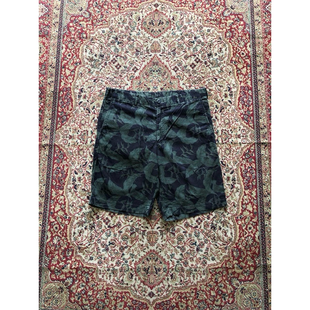 Celana Uniqlo easy floral pattern short pants HG807