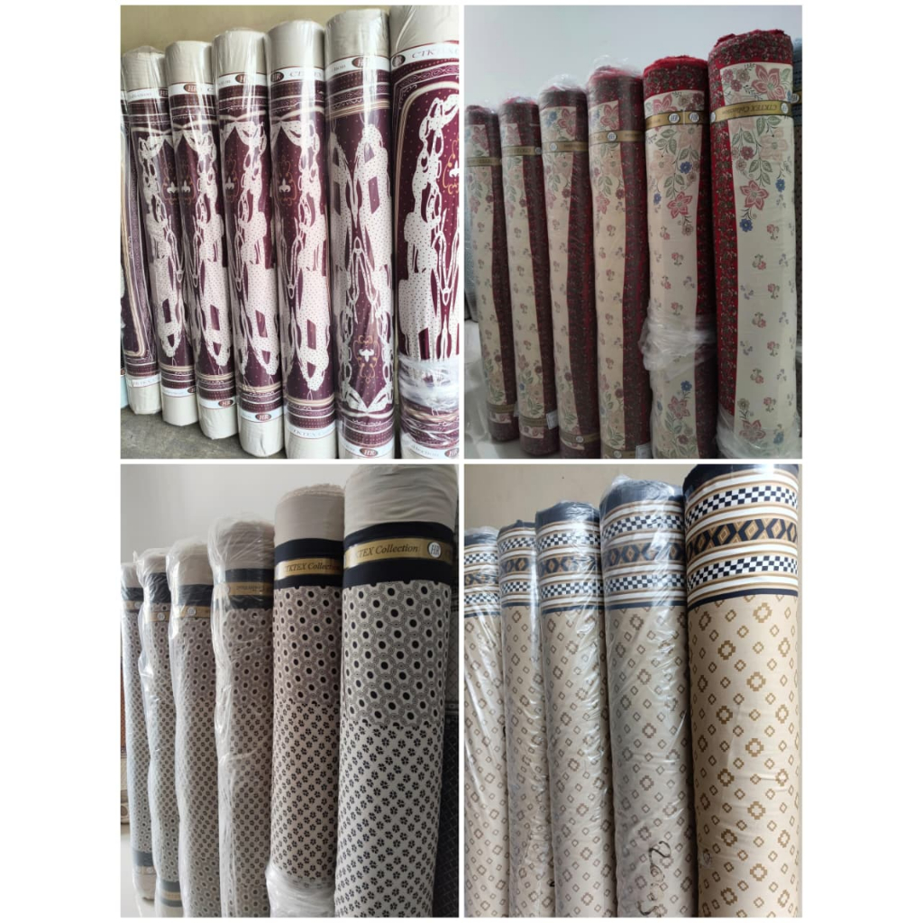 Kain Katun Rayon Viscose Motif Pinggir Premium (0,5 Meter)