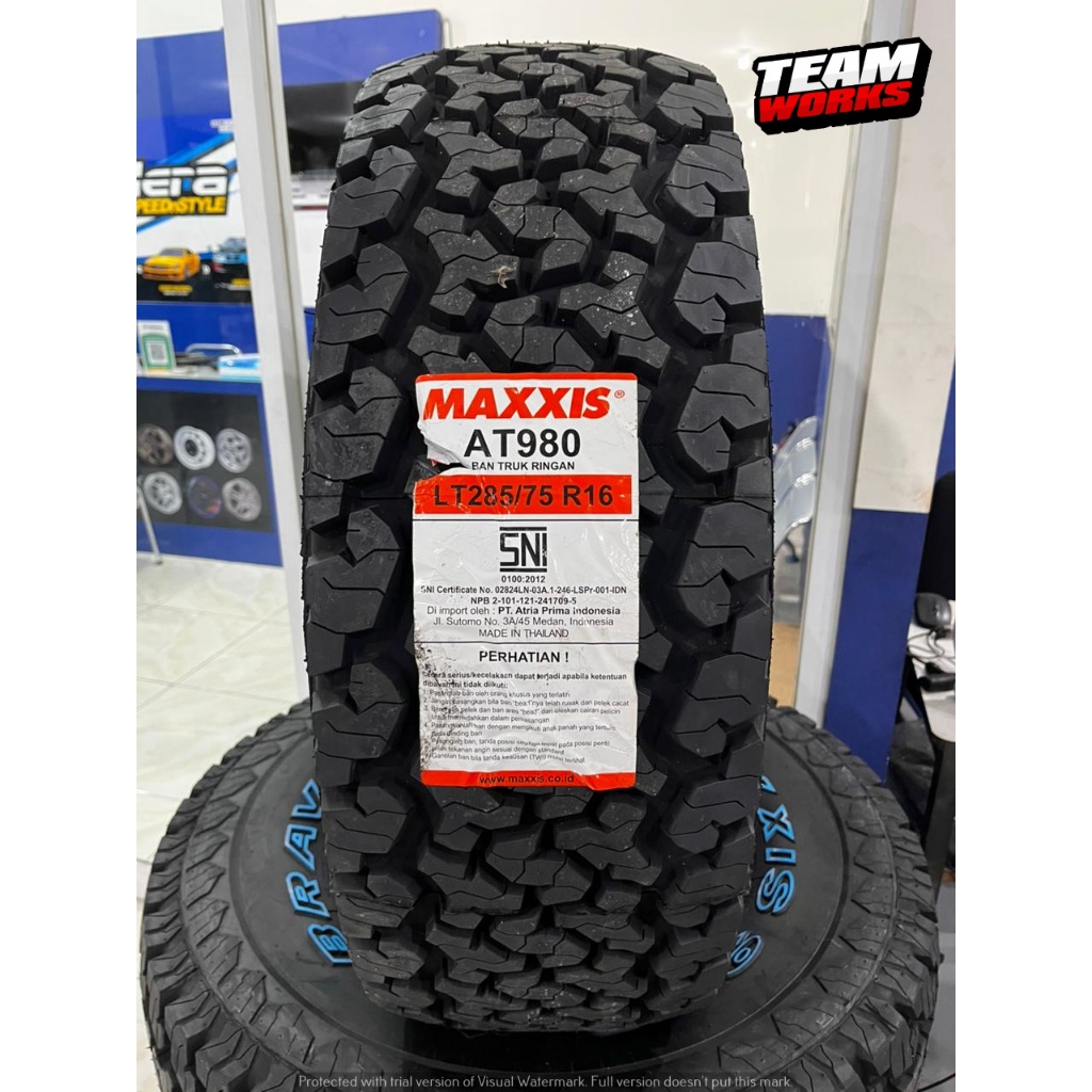 BAN MOBIL IMPORT THAILAND RING 16 MAXXIS BRAVO AT980 UKURAN 285 75 R16 BAN SEMI KASAR AT