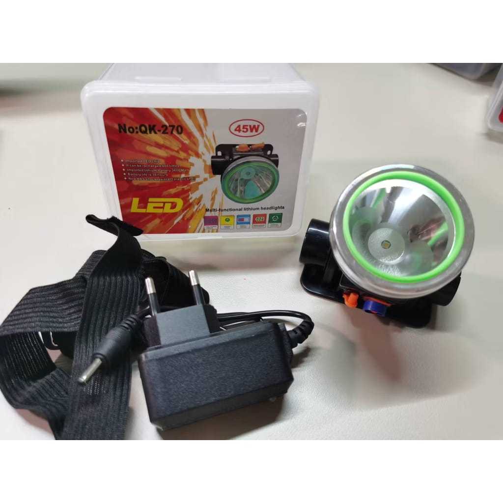 Senter Lampu Kepala Head Lamp Nyala Putih Kuning 35Watt / 45watt / 50Watt / 80Watt