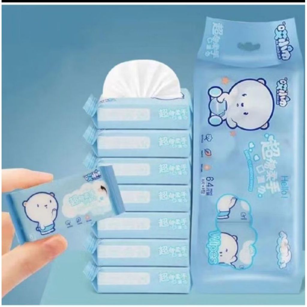 TISSUE BASAH MINI TISSUE BASAH SERBAGUNA TISSUE MINI TANPA AROMA