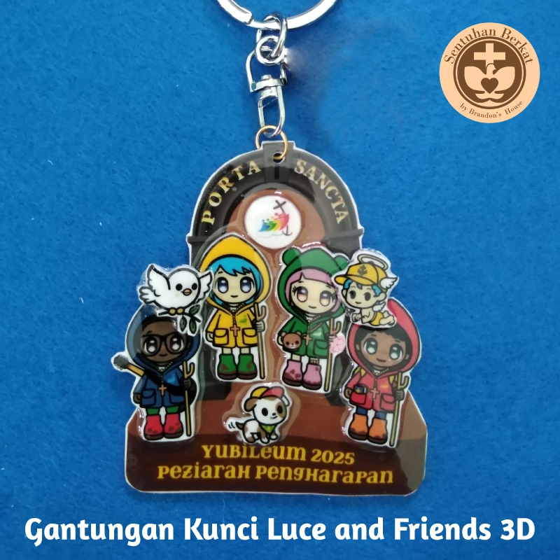 Gantungan Kunci & Magnet Luce and friends 3D Yubileum 2025 – Peziarah Pengharapan