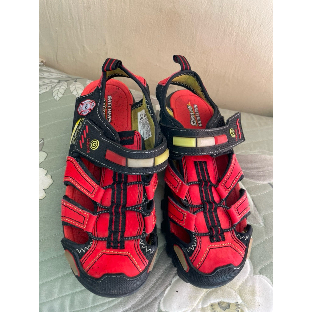 Sepatu Sandal Skechers Slip On Anak Laki (Preloved) Insole 21 cm