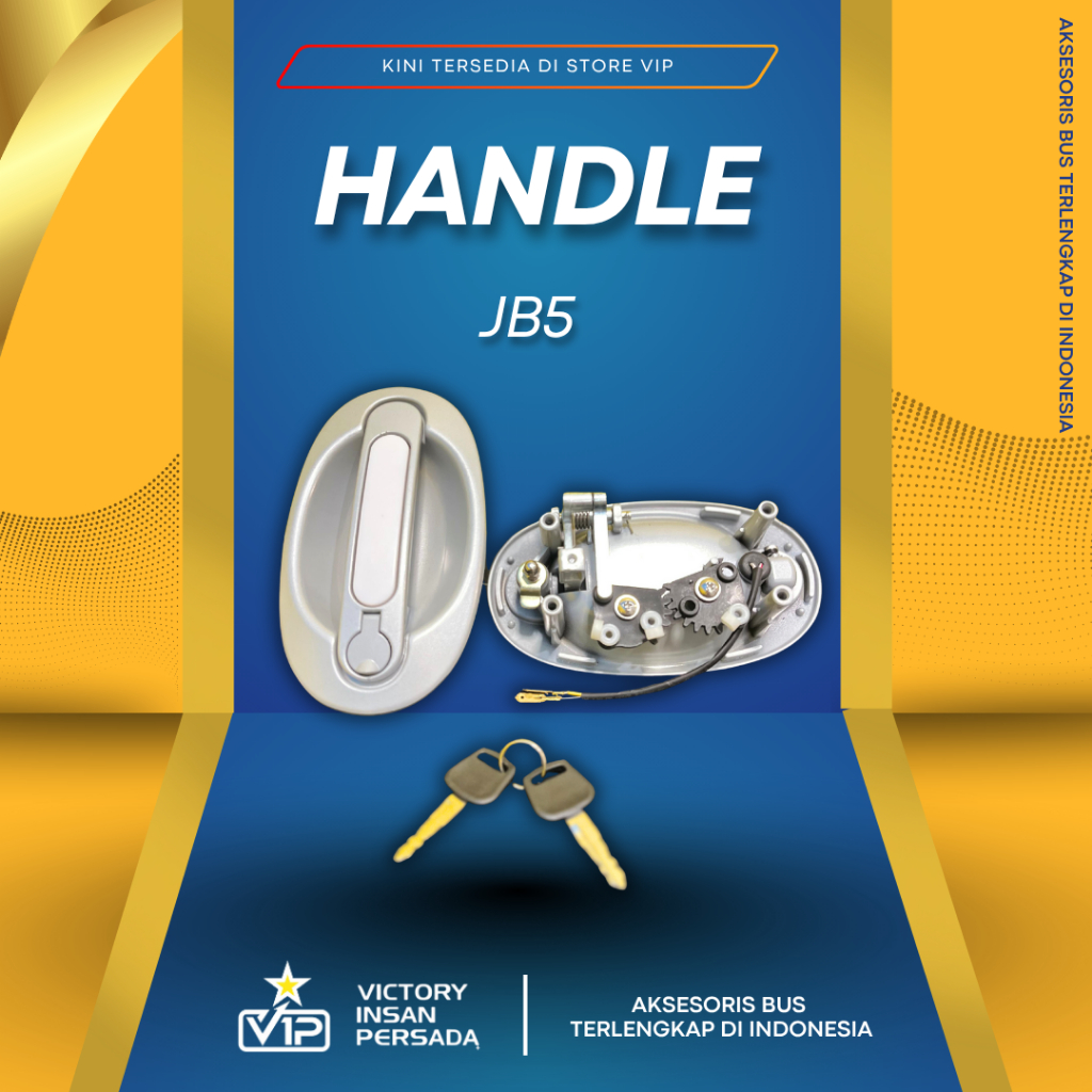 HANDLE JB5 / HANDLE BUS SAMPING / HANDLE BUS BAGASI / HANDLE KUNCI BAGASI BUS