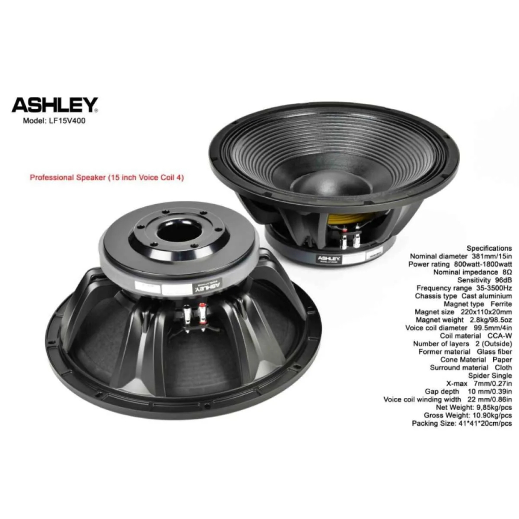 Speaker Ashley 15" LF15V400 / LF 15V400