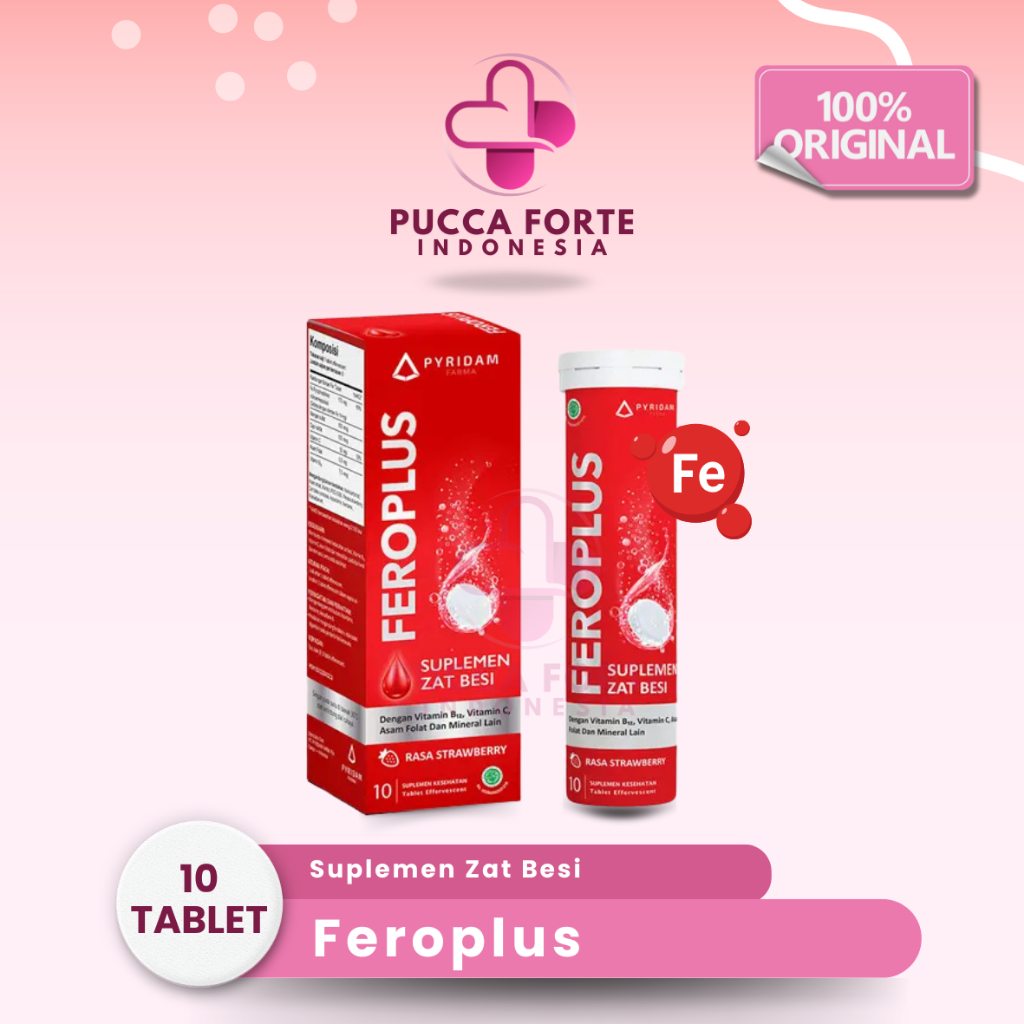 Feroplus - Suplemen Zat Besi & Vitamin untuk Ibu Hamil & Menyusui