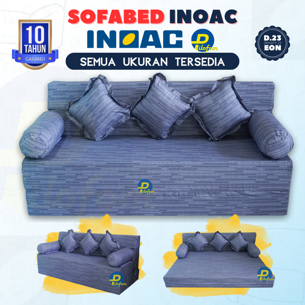 sofa bed lipat inoac  sofabed multifungsi 3 in 1 sofa ruang tamu minimalis bisa jadi sofa/kasur