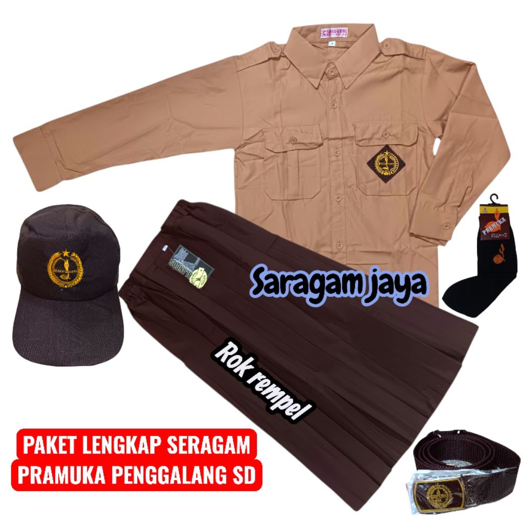 Seragam pramuka penggalang perempuan,Seragam pramuka anak sd perempuan,Baju seragam pramuka sd cewek