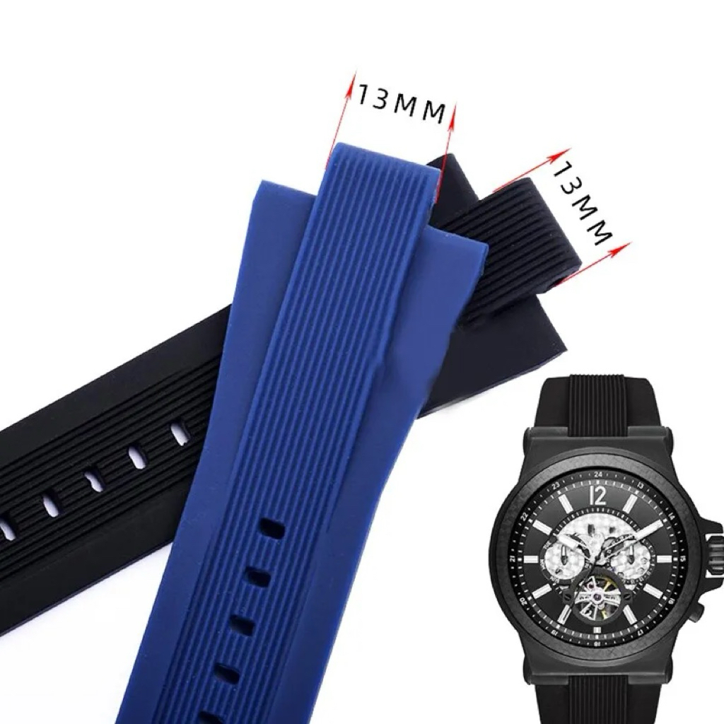 michael kors strap rubber black navy dylan mk8152 mk9026 mk9020 mk8356