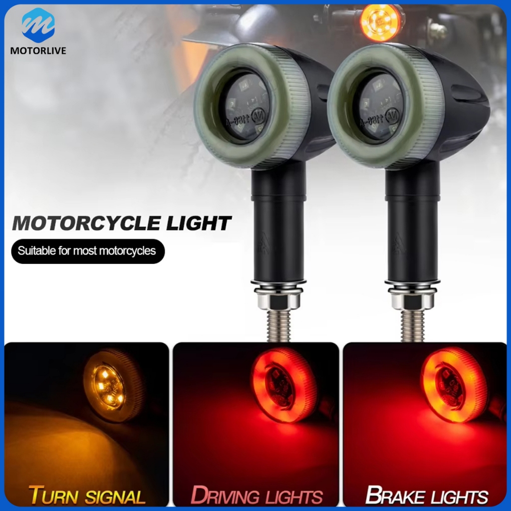 Motor Lampu Sein LED Lampu Sein Bulat 12V Lampu Aksesoris Aksesoris Modifikasi Motor