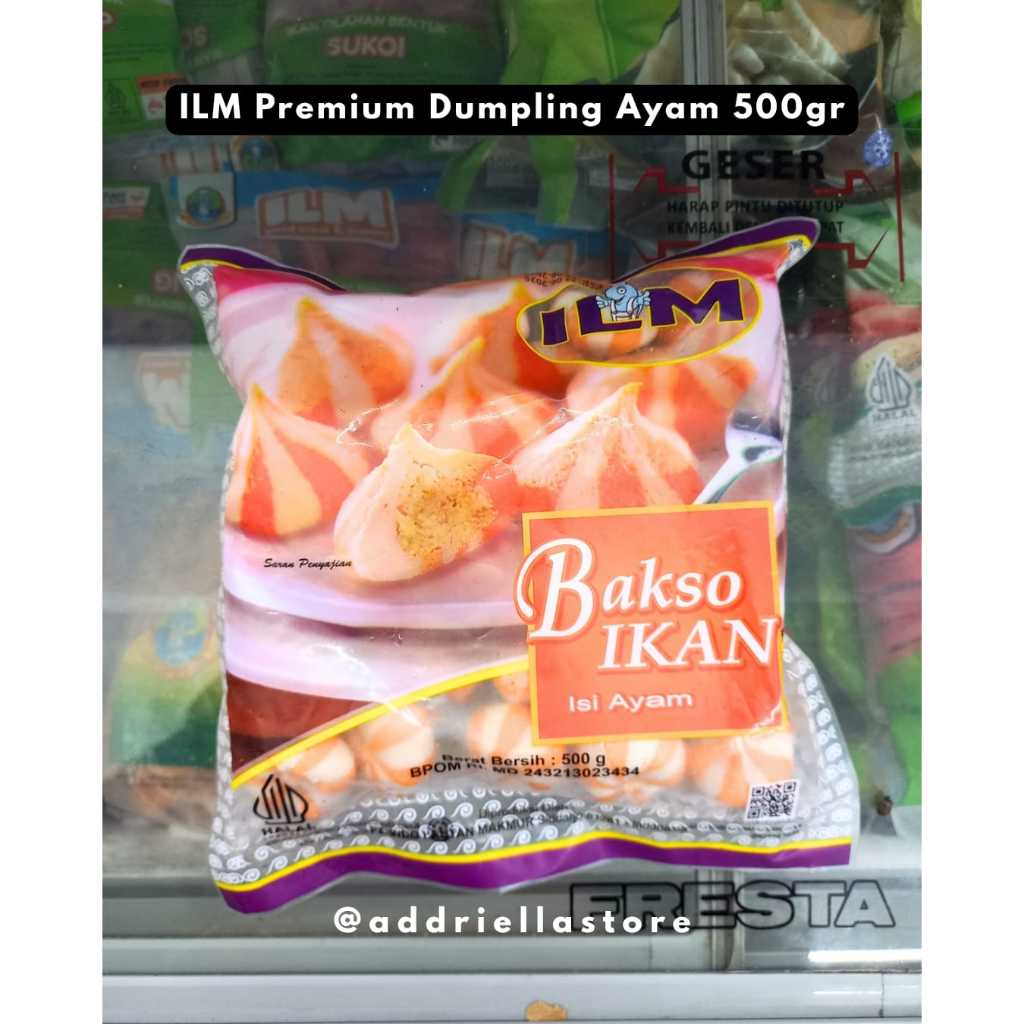 Frozenfood ILM  PREMIUM Dumpling Chicken/Ayam 500gr (PAKET INSTAN ORDER PK 16.00-18.00, DIKIRIM MULA