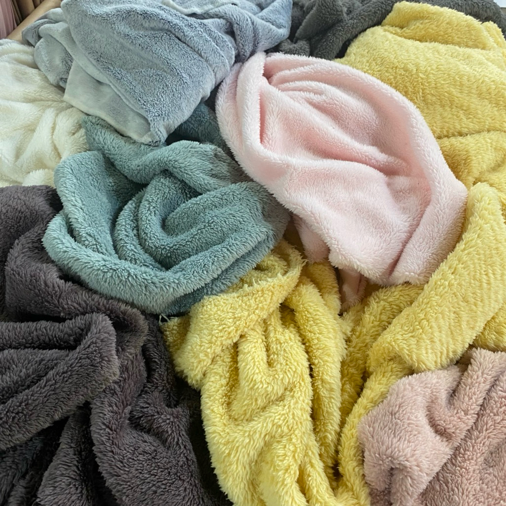 bahan bulu kain bulu domba kain boneka bahan selimut kain meteran harga per 0.5 meter