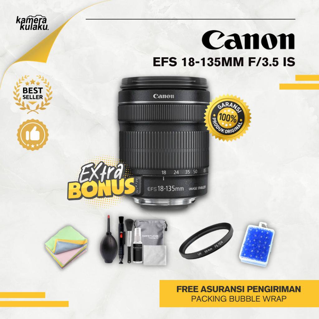 LENSA CANON 18-135MM IS STM LIKE NEW BISA UNTUK 7D 70D 60D 80D 800D 700D 750D 4000D 1300D