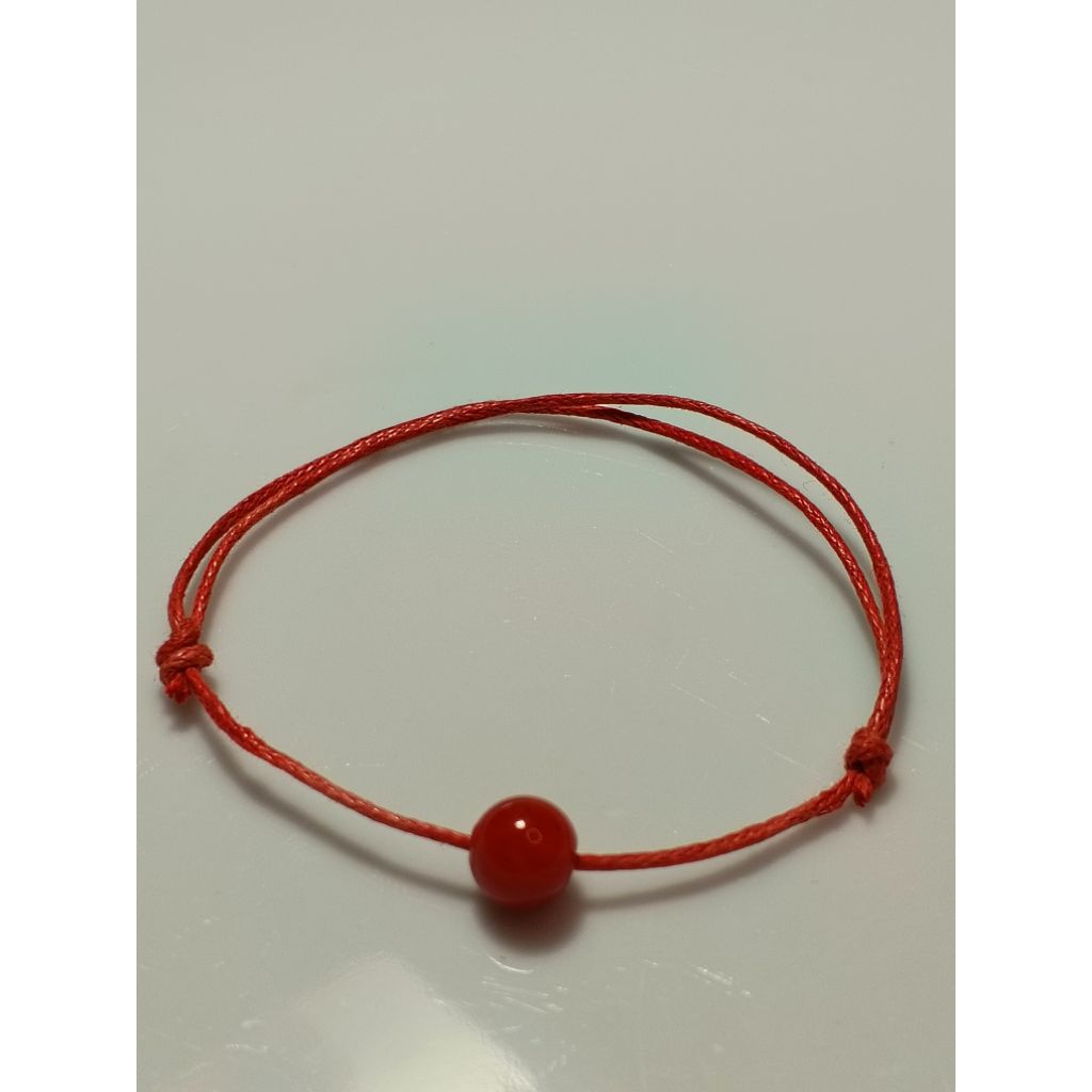 gelang tali korea gelang serut gelang warna merah