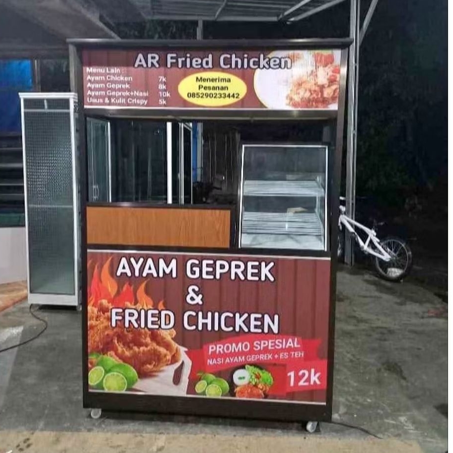 Gerobak fried chicken / Gerobak ayam geprek