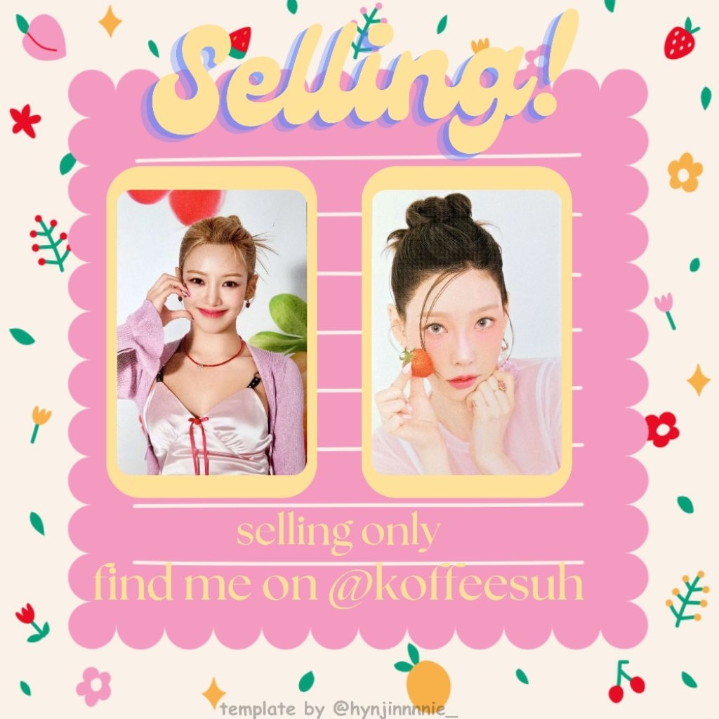 [READ DESC] Photocard SNSD Taeyeon Hyoyeon PC Girls Generation Trading Card TC Season Greeting SG25 