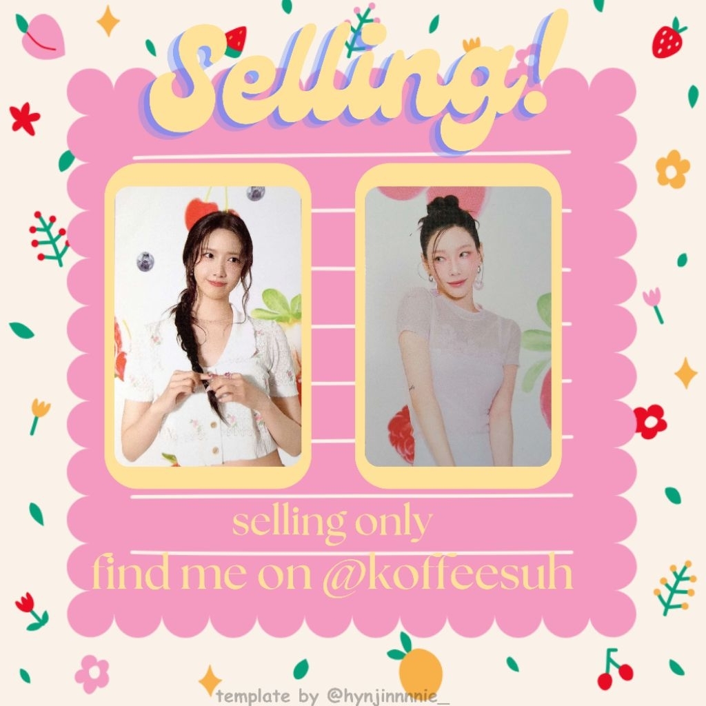 [READ DESC] Photocard SNSD Taeyeon Yoona PC Girls Generation Trading Card TC Season Greeting SG25 Un