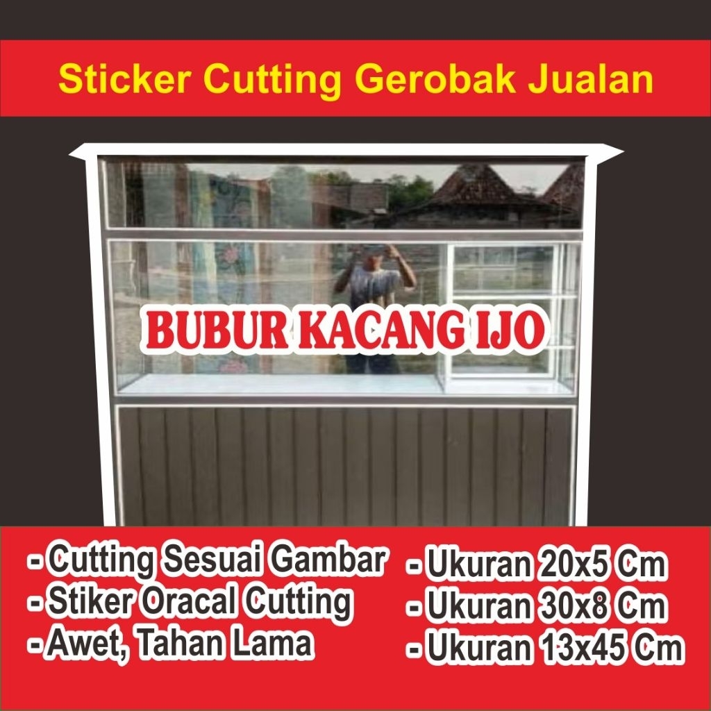 Cutting stiker Es Buah Segar