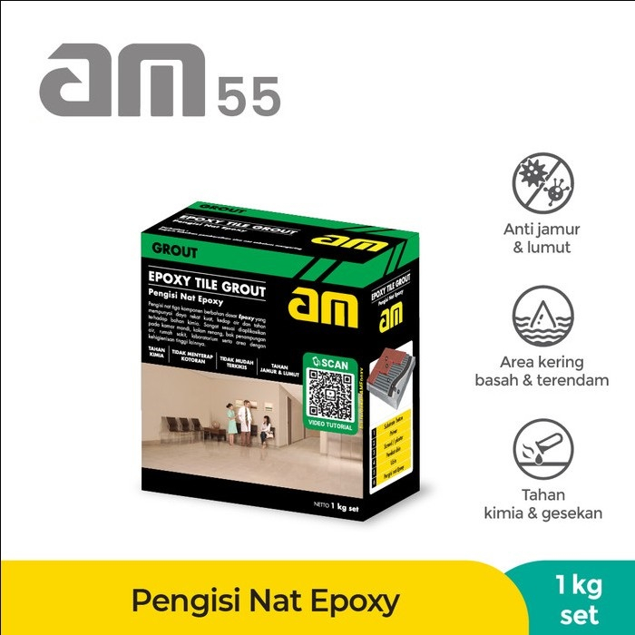 AM 55 PENGISI NAT EPOXY-EPOXY TILE GROUT