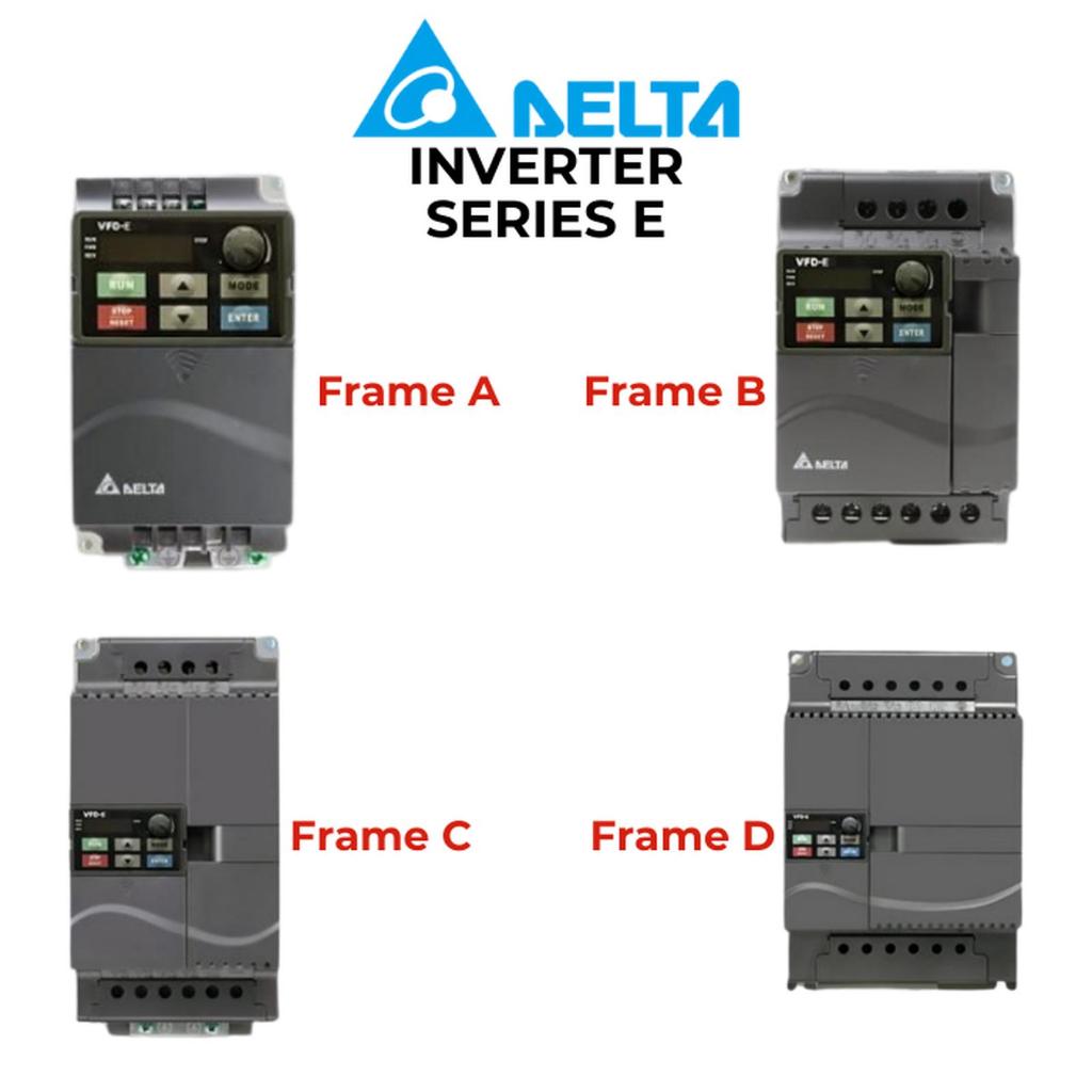 DELTA INVERTER SERI E - VFD004E43A - VFD004E43T - VFD022E43A - VFD055E43A - VFD075E43A - VFD110E43A 