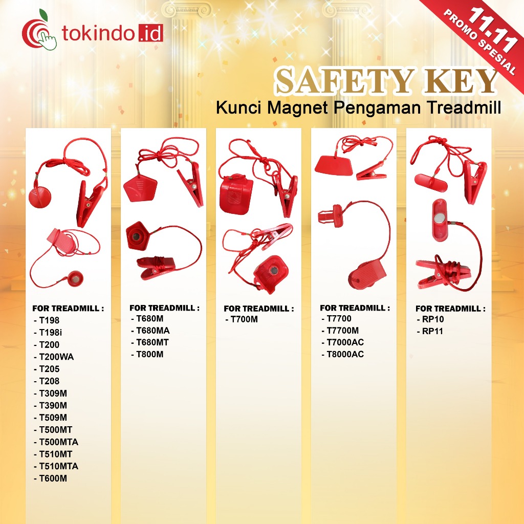 Sparepart Safety Key Treadmill Twen