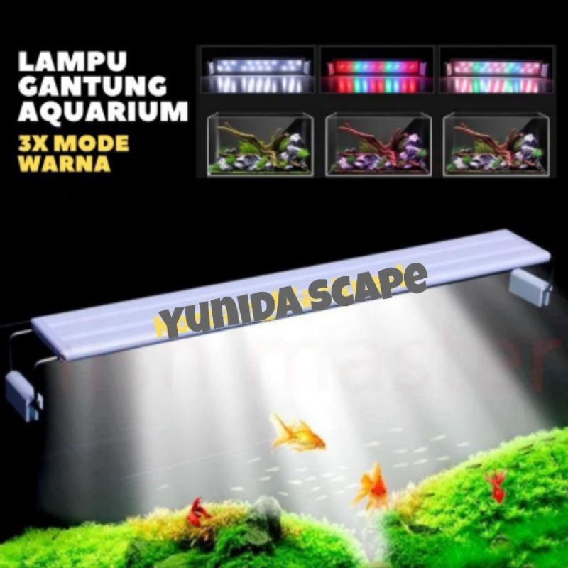 Lampu led 3x ganti warna aquarium / aquascape recent AA-S800 & AA-S1000