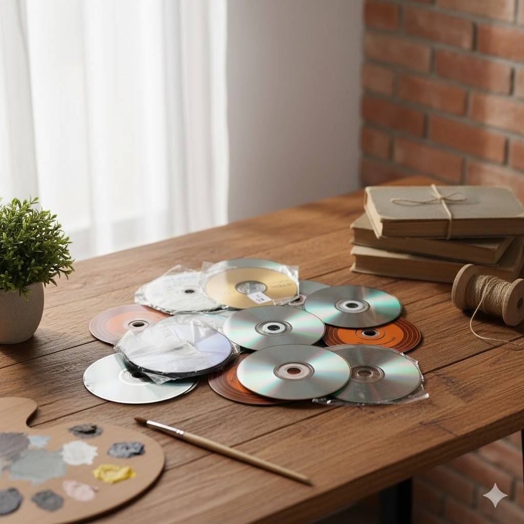 Cd Dvd Kaset Bekas / Rusak Untuk Kerajinan