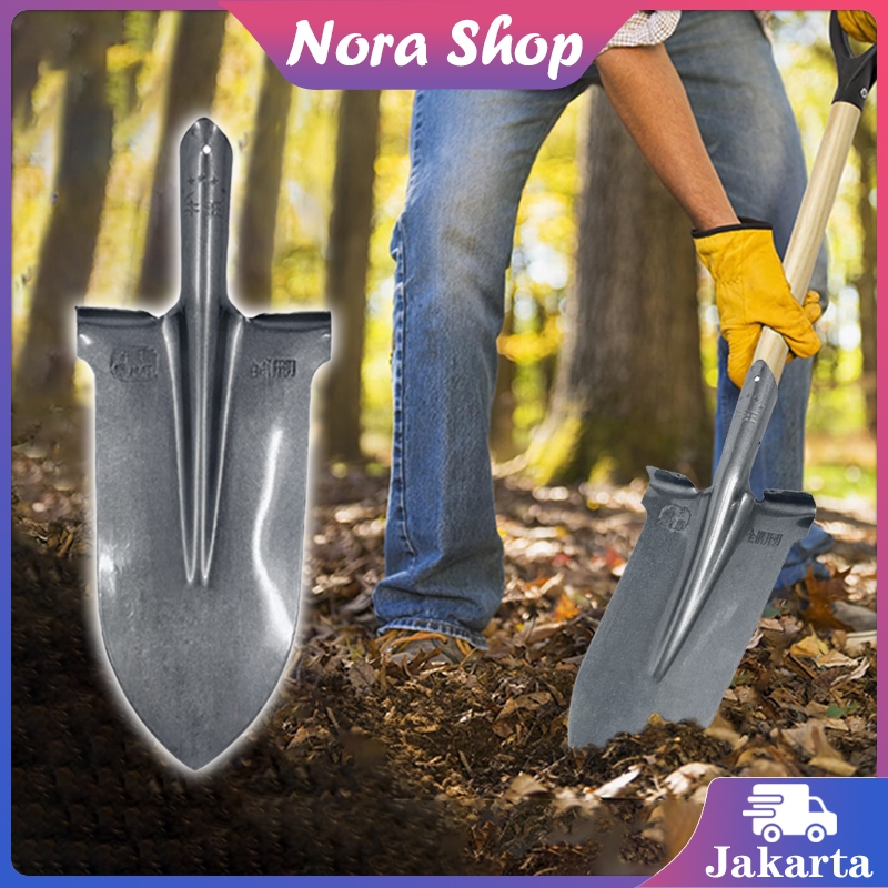 Sekop Lancip Pendinginan Baja Mangan / Sekop Gali Tanah Lancip / Sekop Kebun Baja Tebal