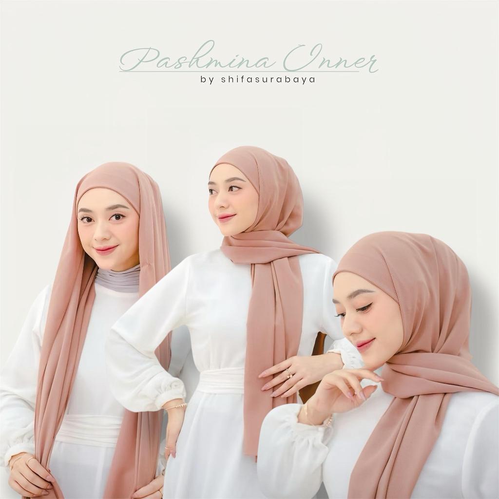 ShiifaHijab - Pashmina Inner Premium 2in1 Ceruty Premium