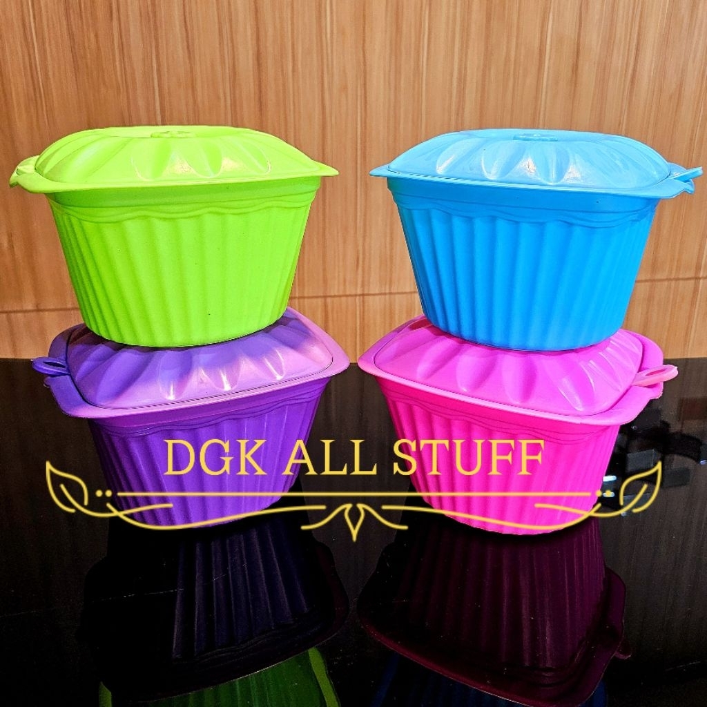 Tempat Wadah Penyimpanan Basi Bakul Prasmanan Saji Makanan Sayur Lauk Nasi Kotak Segi Petak Plastik 