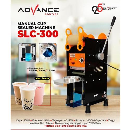 MESIN SEALER CUP ADVANCE SLC-300 300W PRESS GELAS PLASTIK CUP SEALER MINUMAN BOBA GARANSI RESMI 1 TA