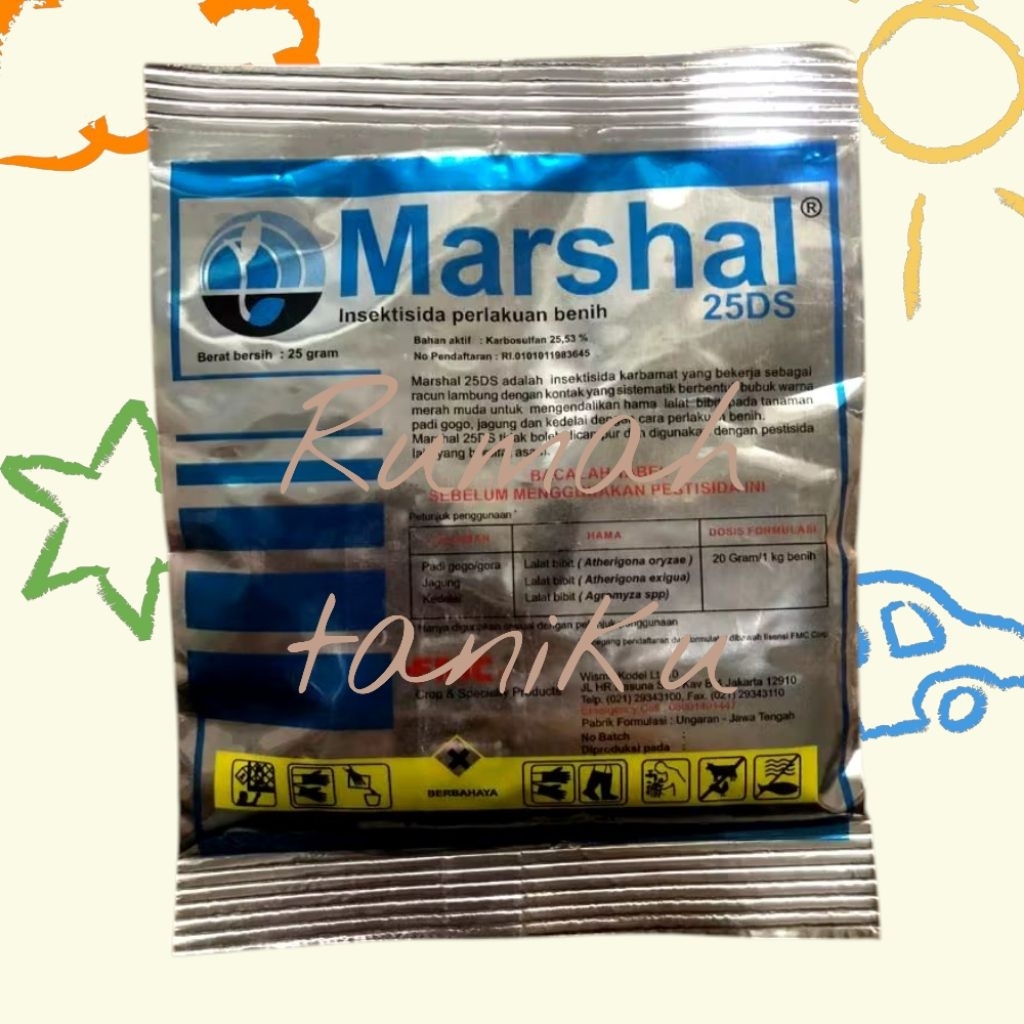 Marshal Insektisida Karbosulfan 25% Sistemik Merah Muda