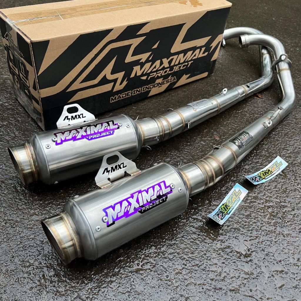 Knalpot racing tipe shorty by Maximal project free request Jupiter Vega mx king