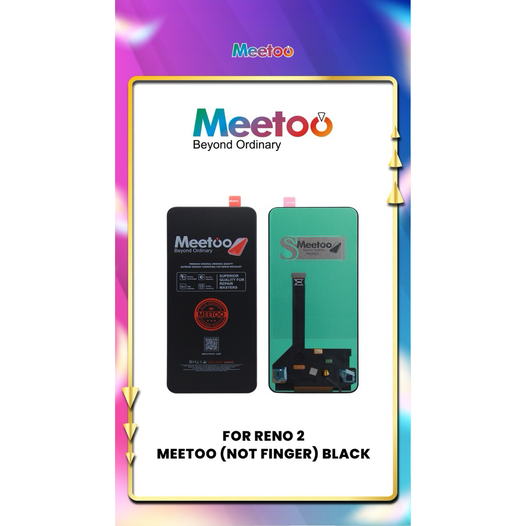 LCD OPPO RENO 2 MEETOO BLACK+TS NOT FINGERPRINT