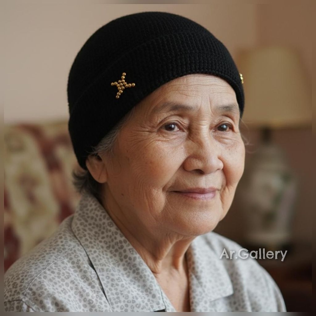 Ciput Nenek Rajut/ciput nenek jadul mutiara