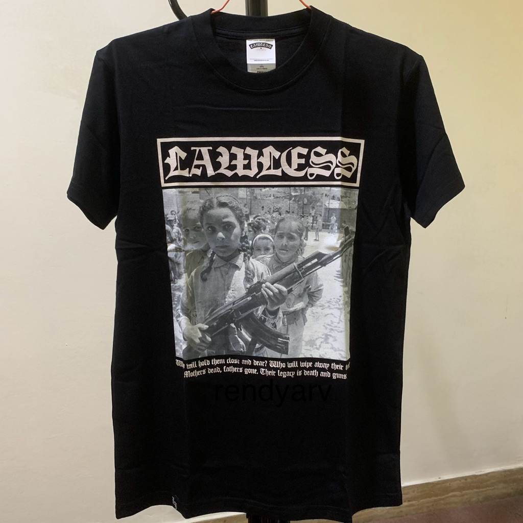 Baju Kaos Tshirt Lawless Jakarta Children of War & Wolves Fight Original