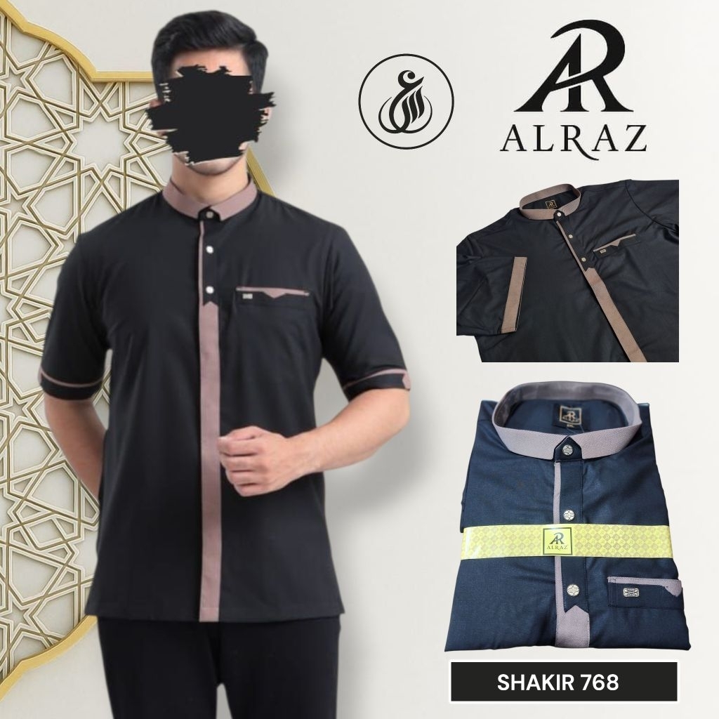 Koko Al Raz Lengan Pendek Hitam Shakir Premium Jumbo
