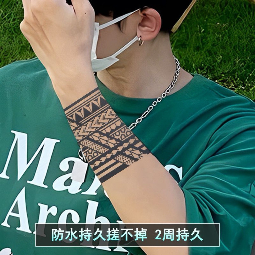 Medan tatto semi permanen motif gelang batik keren temporary