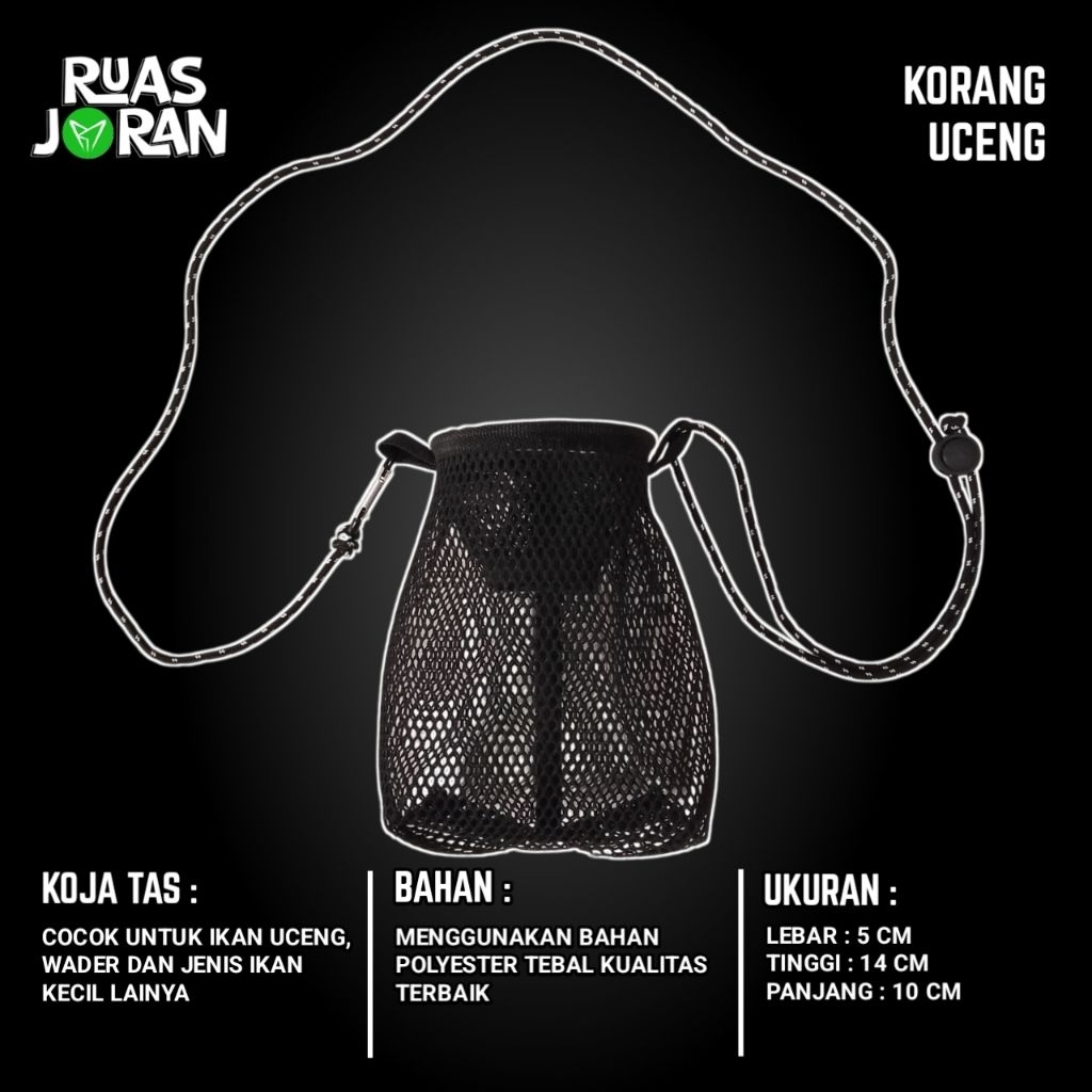 KORANG UCENG PREMIUM - KORANG WADER - KOJA IKAN KECIL - KEMPIS IKAN
