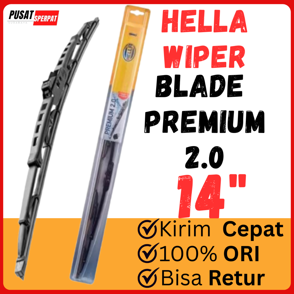 HELLA – WIPER HELLA BLADE ORIGINAL KARET WIPER MOBIL HALUS KUAT TAHAN LAMA ANTI GORES