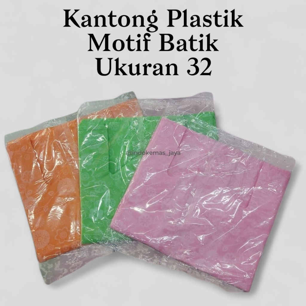 Kresek HD batik 3jaya/ Kresek Berkat/ Kresek Slametan/ Kresek Nasi Kotak/ Kantong Plastik warna/ Kre