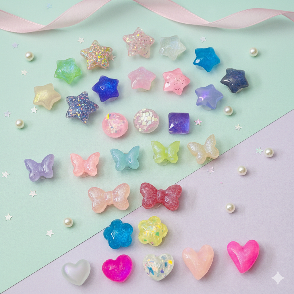 Pin Charm Aksesoris Hiasan Sandal Baim Pin Kancing Sendal Kodok Bahan Pvc