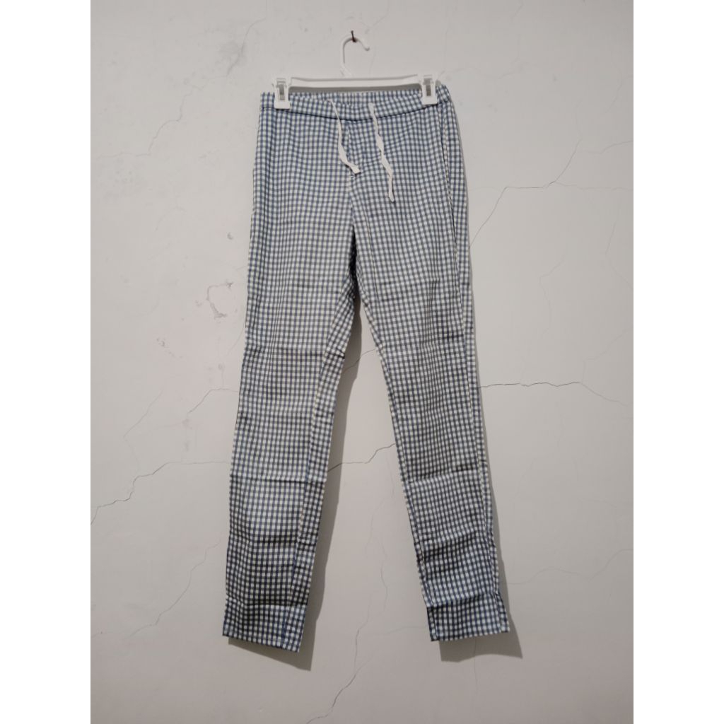 Celana Bahan Tartan Uniqlo