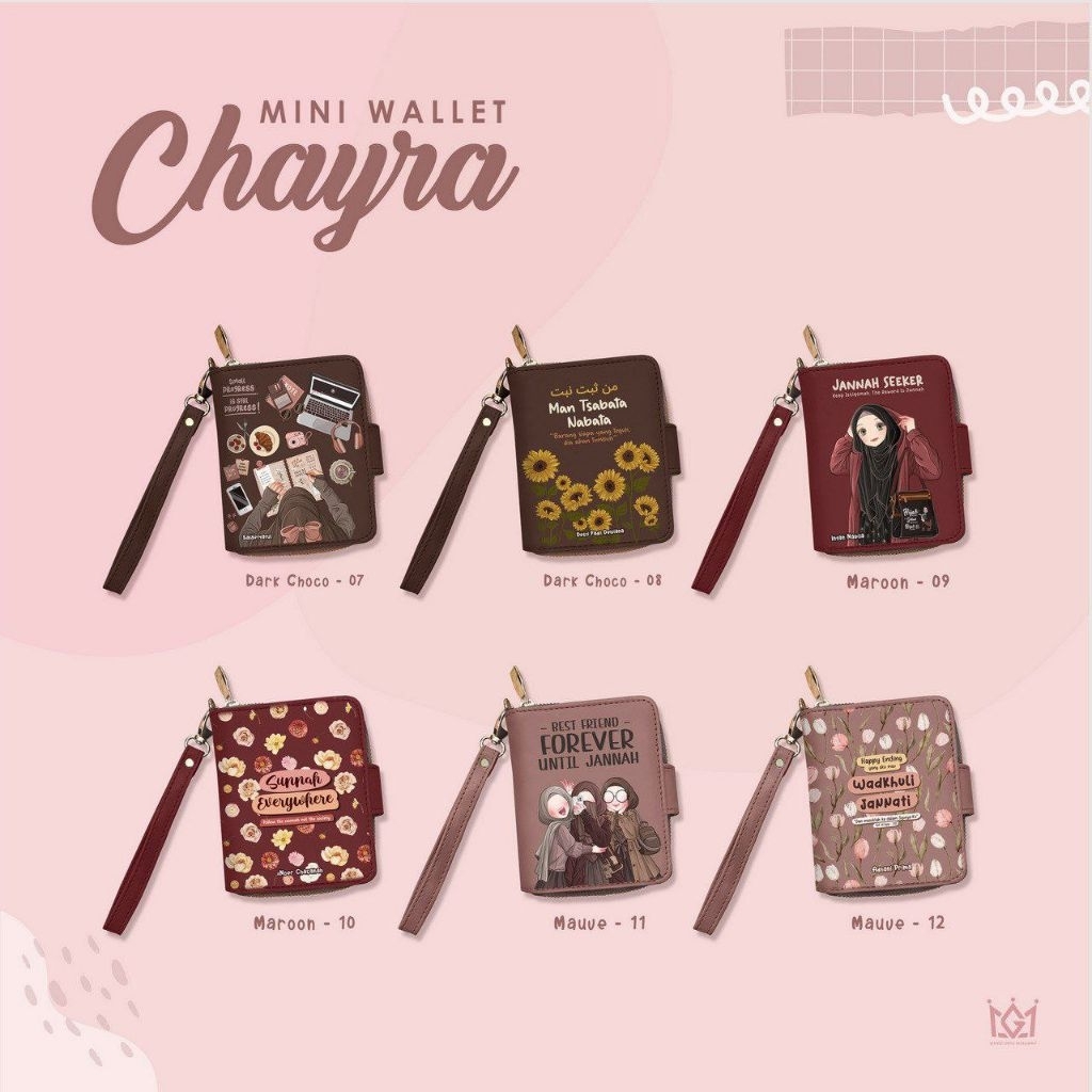 Chayra wallet Dompet mini ganci unyu muslimah Original