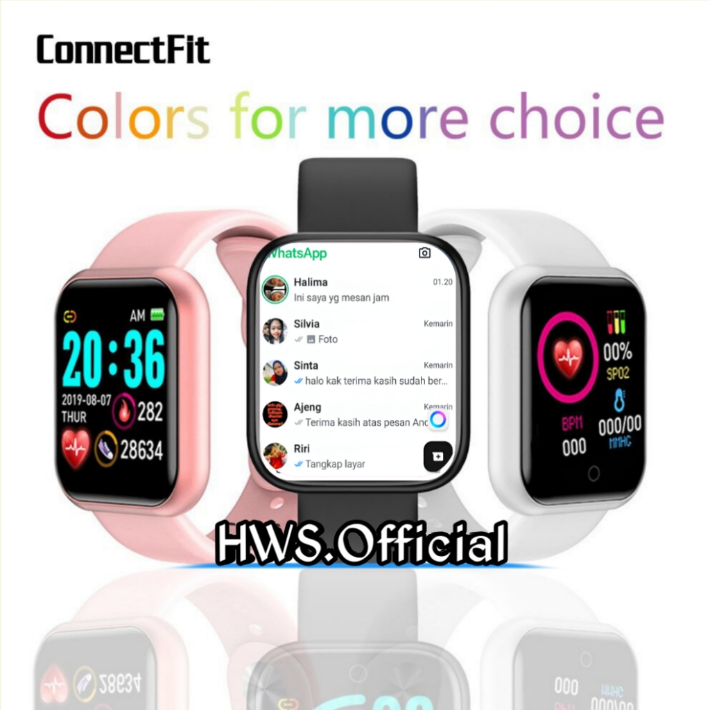 Jam Tangan Pintar Imo Smartwatch FD68 Dz09 A1 U9 116Plus Y68