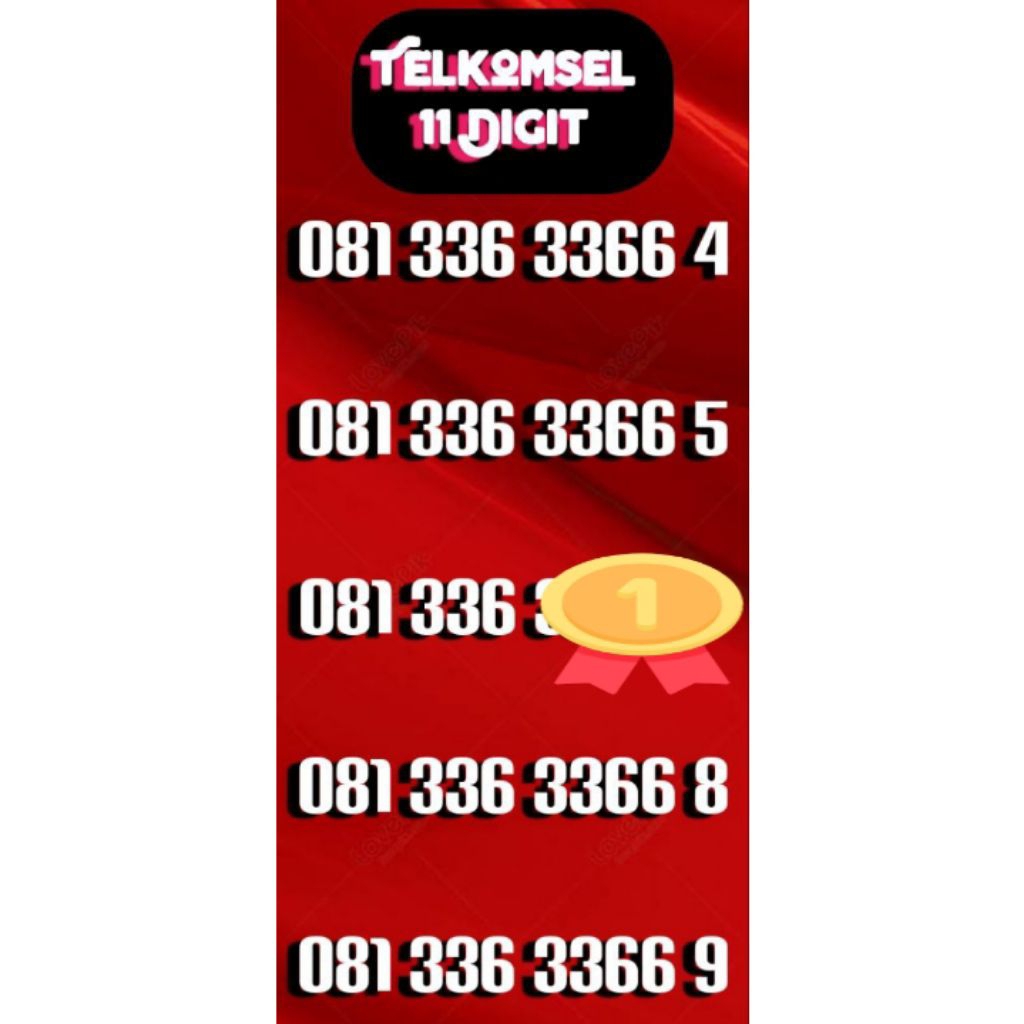 perdana cantik simpati telkomsel 11 digit