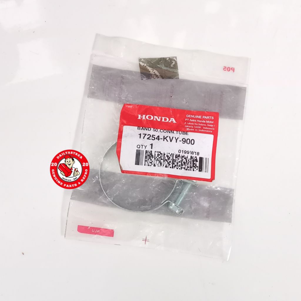 CLAMP KLEM BESI KARET BOX FILTER HONDA BEAT SCOOPY KARBURATOR ORIGINAL ORI 17254-KVY-900