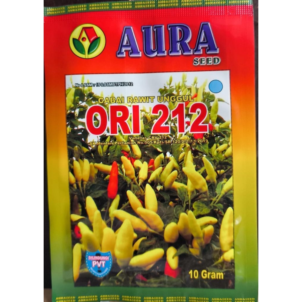 Benih Cabe Rawit ORI 212 Aura Seed 10gr